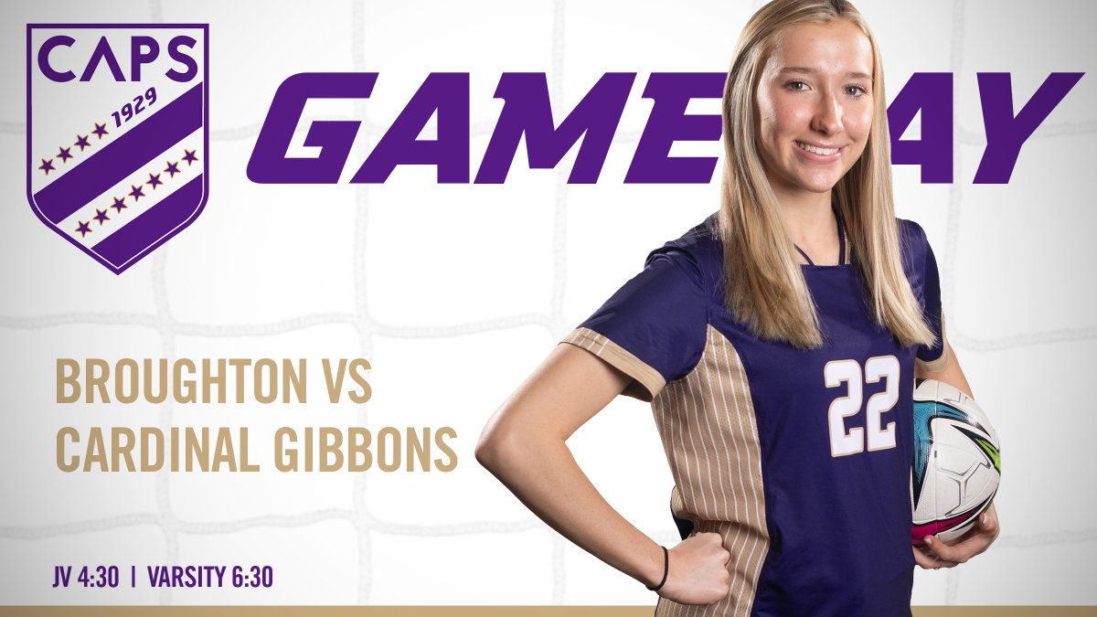 MRidelCreative's tweet photo. Broughton Lady Caps soccer hosts Cardinal Gibbons today. https://t.co/oI00TfDmgR