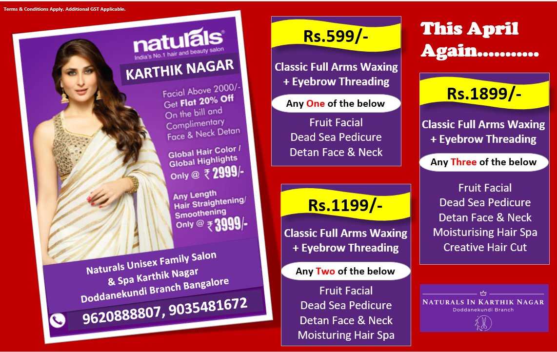 Naturals Unisex Family Salon & Spa Karthik Nagar on Twitter: Naturals Unisex Family Salon & Spa Karthik Nagar on Twitter: