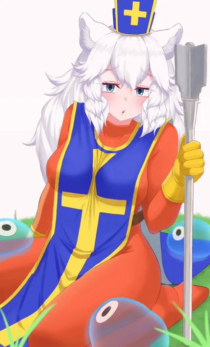 女僧侶:ホワイトライオンちゃん 