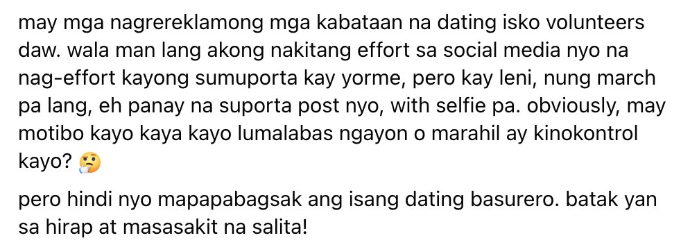 traderxcoder's tweet photo. hindi nyo mapapabagsak ang isang dating basurero. batak yan sa hirap at masasakit na salita! https://t.co/4XdYXuRiRj
