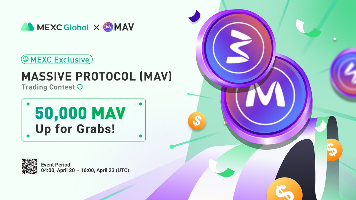 MEXC's tweet photo. 🔥MEXC Exclusive🔥
🚀Launching the @MassiveProtocol Trading Contest - 50,000 $MAV Up for Grabs
⏰Activity Period: 04:00 Apr 20 - 16:00 Apr 23 (UTC)
Details: https://t.co/gStpTsDL3e
💚Sign up: https://t.co/9v8Mpo8sq0
#MassiveProtocol #MEXCGlobal https://t.co/VegIks6oxY