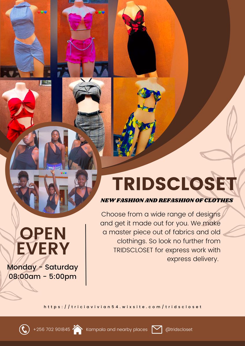 TriDscloset's tweet photo. Hello and good morning. We are opened to take orders. ππ Y'all know the drill. #ExpressOrder #ExpressDelivery Free delivery in #Kampala and nearby places https://t.co/rXJ6GVzXx5