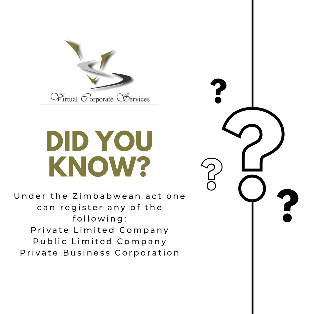 Zimvirtual's tweet photo. Did you know? #company #companyregistration #Compliance #business #growth #startups https://t.co/vvMuWe0kWD