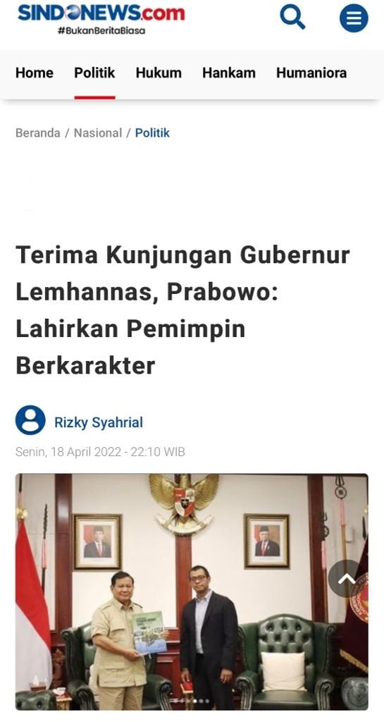anisara_rahmah's tweet photo. Iya bener, Pemimpin harus bisa menuntaskan segala urusan yg muncul saat kini yg demikian rumit karena dipicu oleh hadirnya teknologi informasi.

Menhan Prabowo Subianto
Beri Masukan Lemhannas
Perkuat Pertahanan NKRI

@prabowo @kemhan_ri https://t.co/SZI55L2mZN