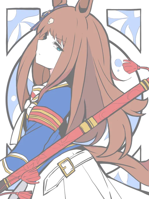 グラスワンダー描いた #ウマ娘 