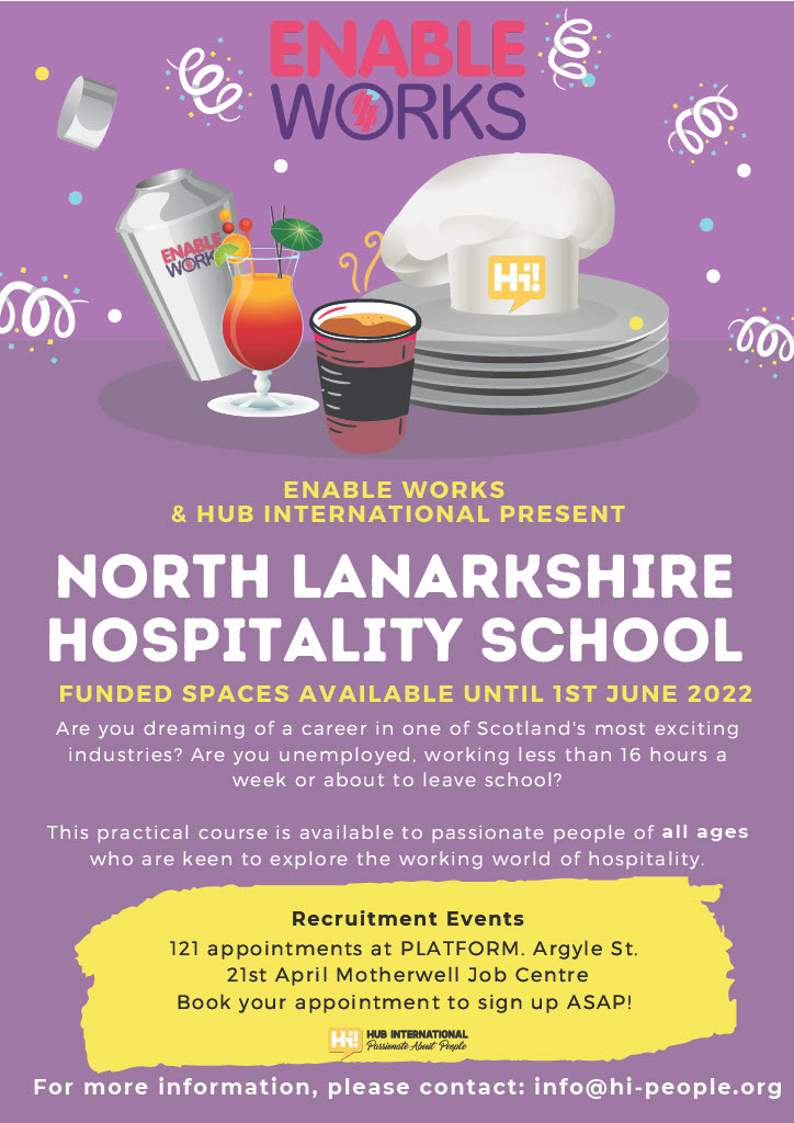 For anyone interested in a career in hospitality, Hub International are offering a number of work experience placements.