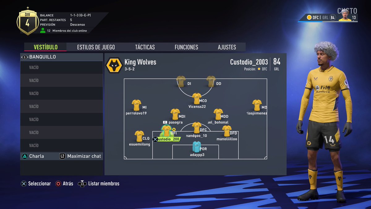 Noche MAGNÍFICA, un debut inesperado pero magnífico seguiré así y demostrando al club de lo que soy capaz💪🏼💪🏼
+3 en <a href="/VFOspain/">VFO España</a> 
Vamos <a href="/KingWolvesStree/">King Wolves Street</a> ❤️🖤