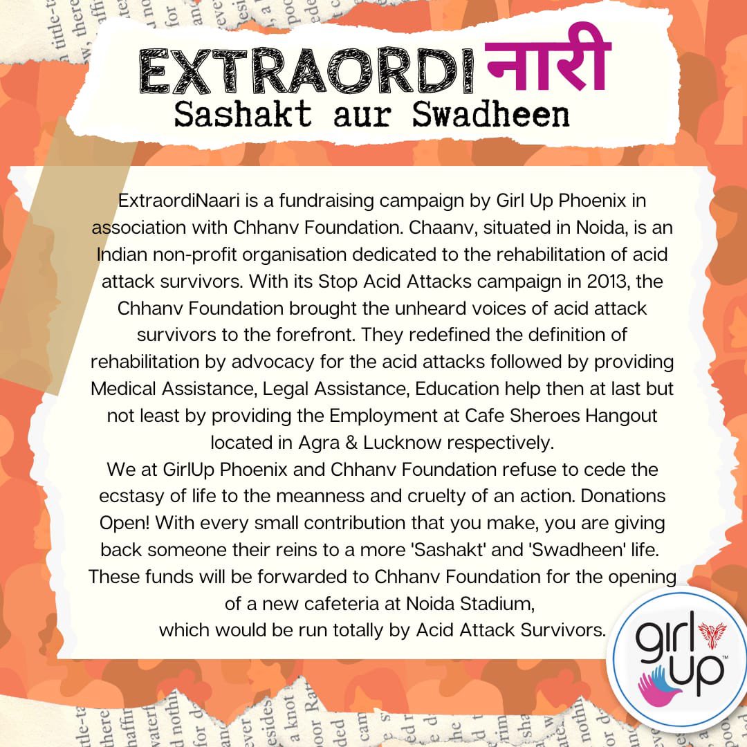 GirlUpPhoenix1's tweet photo. Donate here : https://t.co/4wEz6kMqZy

Girl up Phoenix - https://t.co/sgdZMLgWtG
Chhanv Foundation - https://t.co/ymHc4dS2l2 https://t.co/k57GxpLaQ3