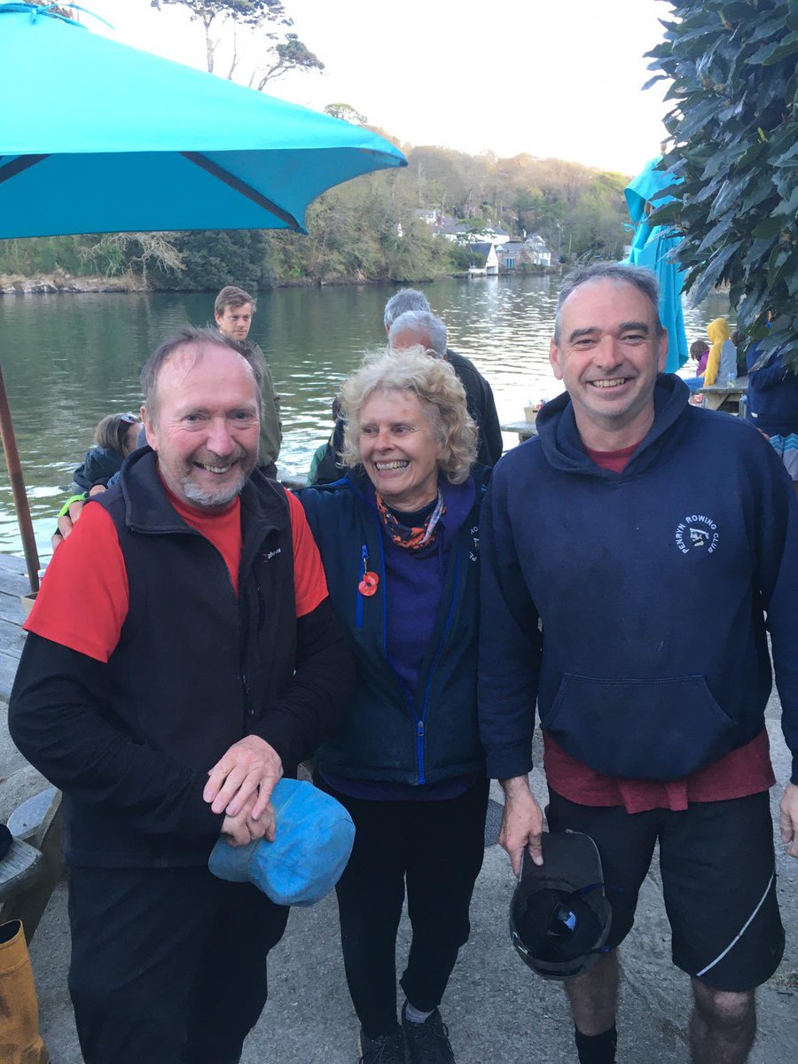 Great super vets win at Easter flash boat racing at Helford for <a href="/RowingInPenryn/">Penryn Rowing Club</a>