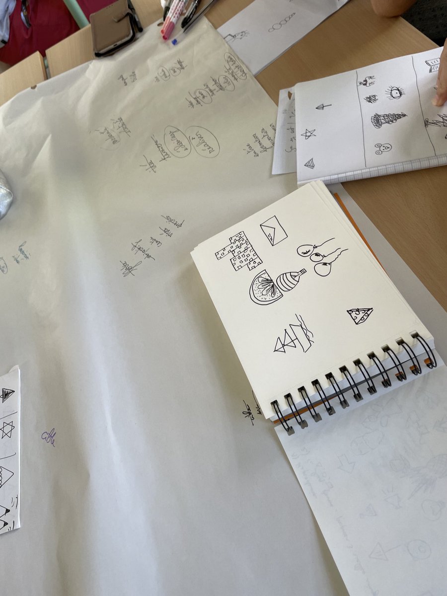 Formation #sketchnoting de la ⁦<a href="/CardieReunion/">CARDIE REUNION</a>⁩ : beaucoup de créativité et d’engagement des participants. Phase 1 : découverte des formes de base … et ce que cela devient 😊 ⁦<a href="/magsVatier/">Marguerite Vatier</a>⁩ ⁦<a href="/TeyssendierL/">Teyssendier Laure</a>⁩ ⁦<a href="/Graine2Francais/">Natacha Canaud</a>⁩ ⁦⁦⁦<a href="/C_Melie/">C.Melanie</a>⁩ ⁦