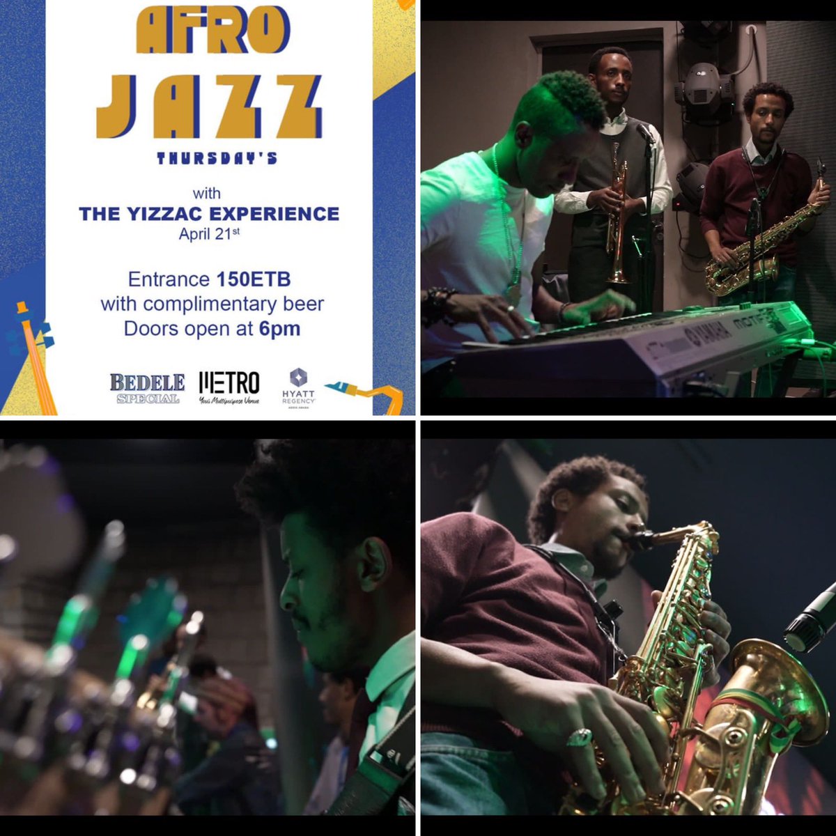 #afro #jazz 🎷🎶 at #metro #inahyattworld #addisababa #ethiopia #landoforigins #seeyouthen 🙋‍♂️