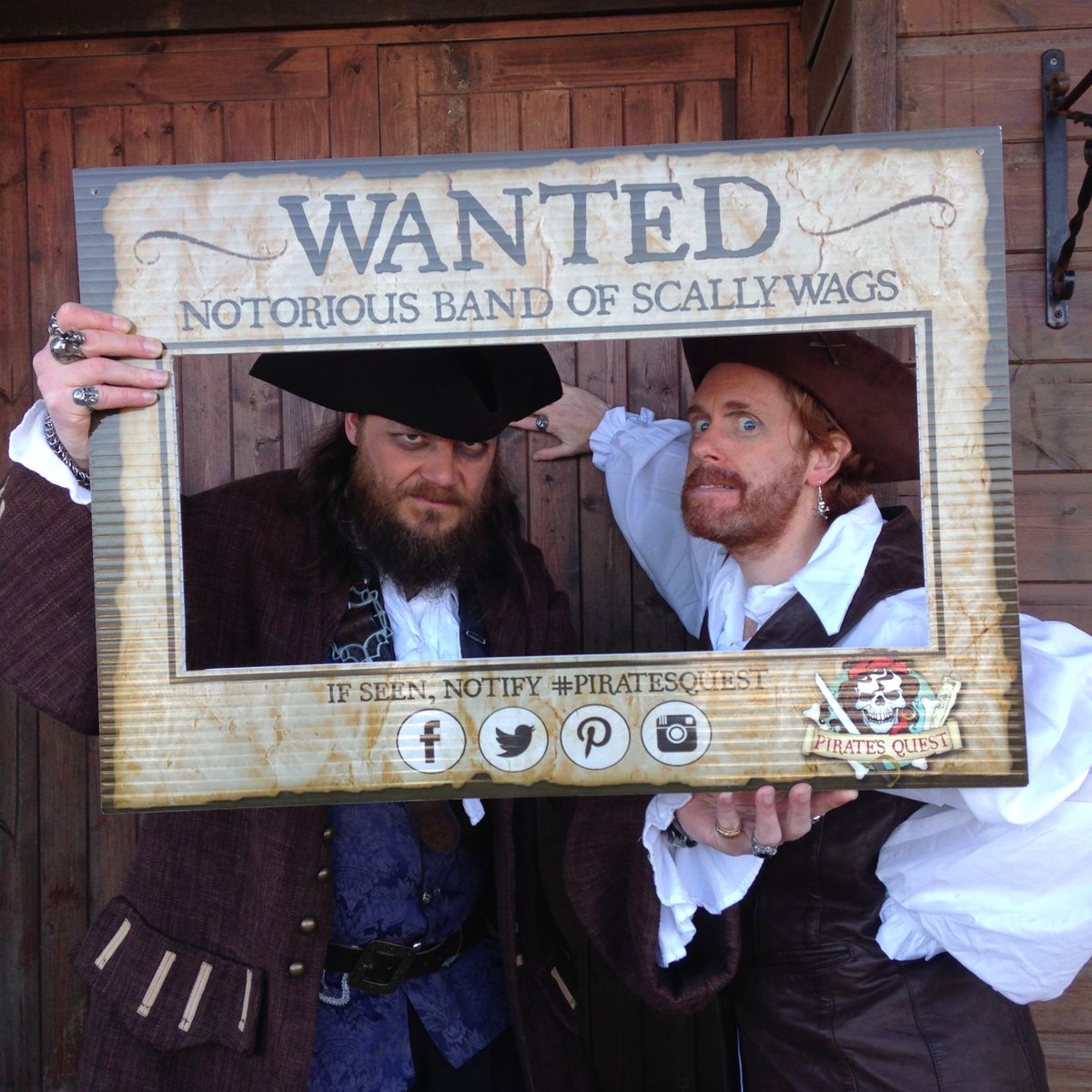Be sure to get a photo in our WANTED frames when you embark on a swashbucklin’ #golfing adventure! Find out what availability we have for this week over on the #Pirate's Quest website bit.ly/2IZxvxP