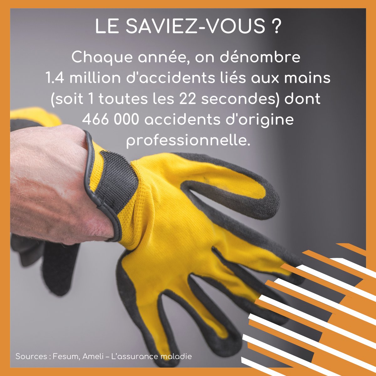 OPSAT9's tweet image. Au #travail nos mains sont exposées à de nombreux risques.🤚Comment les #protéger ?
➡️Travailler sur l'organisation de l'entreprise
➡️Former et sensibiliser les équipes, sécuriser les machines
➡️Équiper les salariés d'EPI, etc.
N'hésitez pas à contacter votre équipe ! 📧
#OPSAT