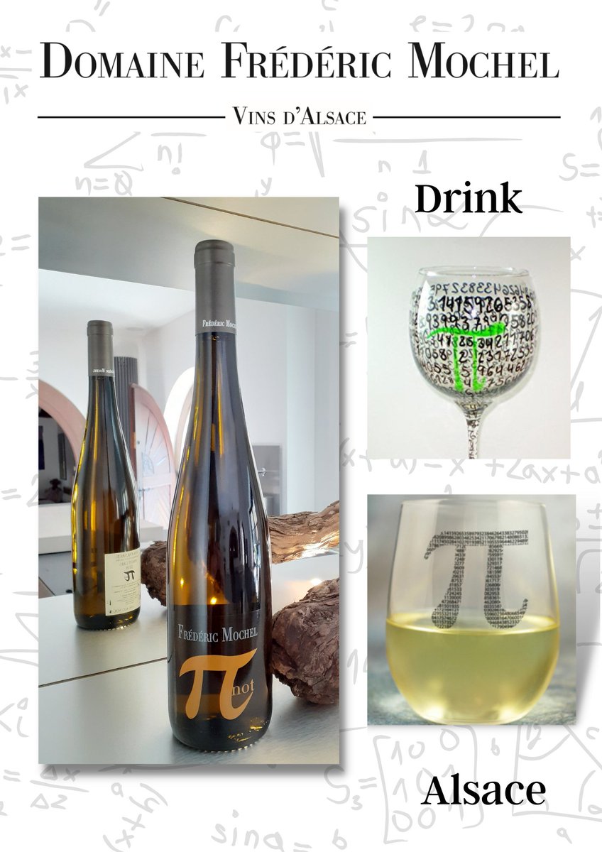 fredericmochel's tweet photo. Some glasses seem just right for tasting our new pinot gris vintage, "πnot" ! #drinkalsace #fredericmochel #pinot #pinotgris #alsacerocks #Mathematics #numberpi #traenheim #wineaccessories https://t.co/ueGvJK8JNw