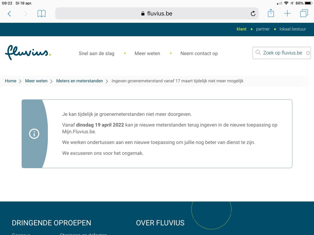 Vicky_Hoste's tweet image. Al weken aan het wachten en nu lukt het nog niet … Wat is er aan de hand @Fluvius_be #fluvius #balen #groenmeterstanden #zonnepanelen