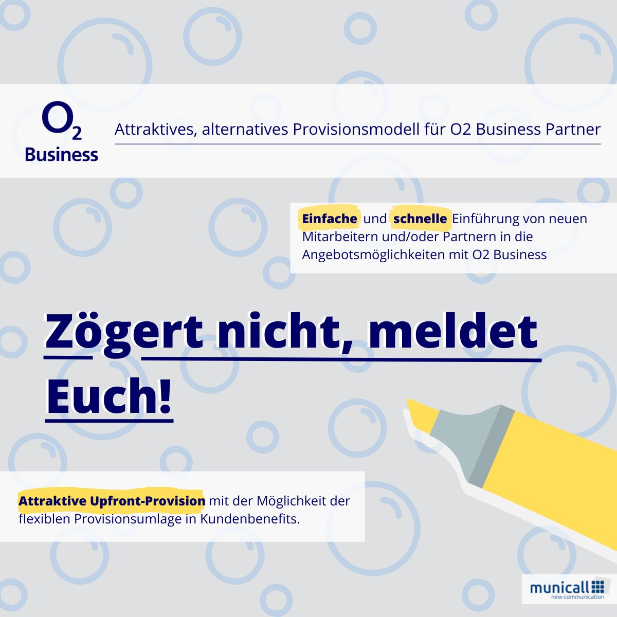 municall_de's tweet photo. Unsere Top-Neuigkeiten aus dem Hause @o2business!
 Seit dem 01.04. gibt es die Möglichkeit im Mobilfunk von einem alternativen Provisionsmodell zu profitieren.
Grundsätzlich gibt es in diesem Modell eine höhere Abschlussprovision. 
o2team@municall.de https://t.co/fO8eTK7Q1J