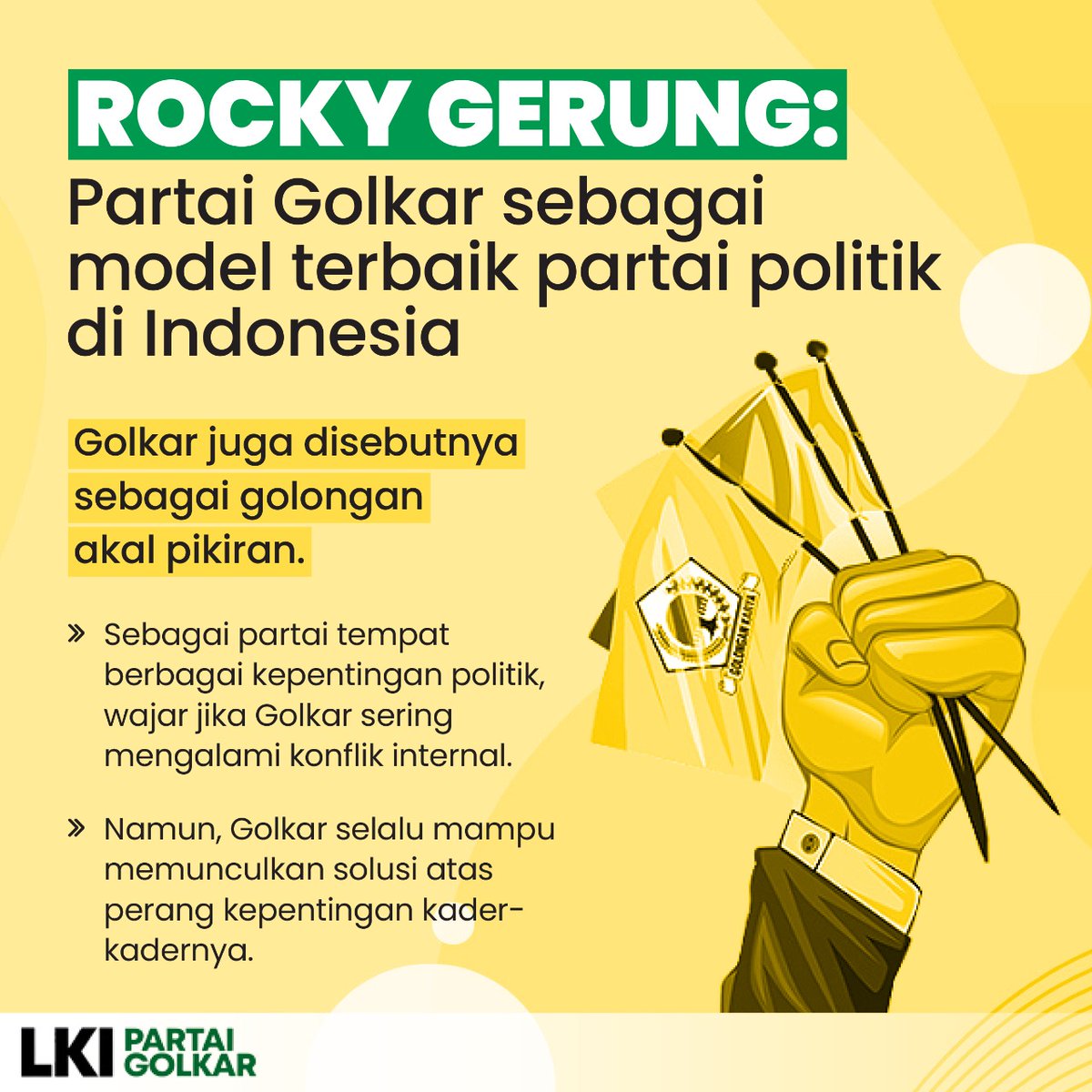 sabur27's tweet photo. #partaigolkar #modelterbaik #golonganakalpikiran #solusi #airlanggahartarto #capres2024 #airlanggaforpresident https://t.co/tXaAlITO1Z
