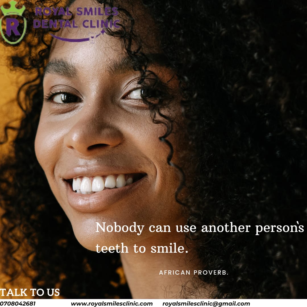 Nobody can use another person's teeth to smile.

✨African Proverb✨
Let our team help you fix that smile 😁:
0708042681
#premiumdentalcare