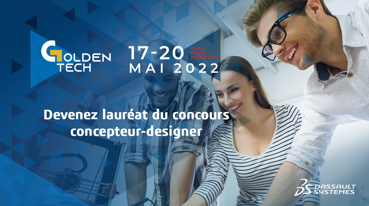 SolidWorksFR's tweet photo. 🏆 #Concours @GoldenTech_ de concepteur-designer !
Démontrez votre maîtrise de #SOLIDWORKS et #xShape #3DEXPERIENCE
🥇 Que visez-vous: une médaille d’or, d’argent ou de bronze? Le vainqueur gagnera également un chèque de 1000 euros 🙌
🚀 Inscription : https://t.co/bpsa2wwQ3R https://t.co/phDfnHVVbe
