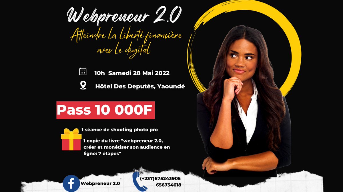 TheresDankam's tweet photo. This is the event you don't want to miss this
L'occasion parfaite pour le reseautage et faire connaître vos produits/services.
Le digital est incontournable pour la réussite de vos entréprises https://t.co/8JK6RknzUM