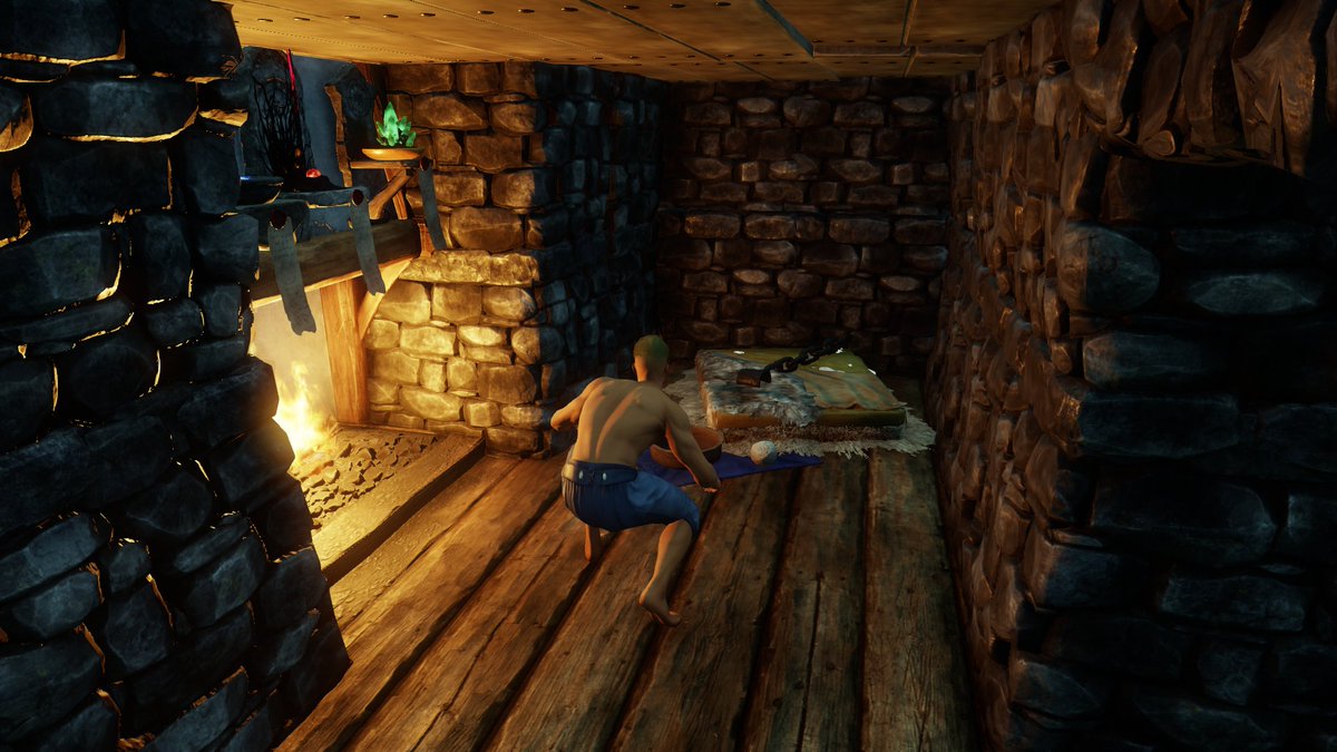 Alias_Node's tweet photo. @playnewworld Ertai, Wizard - US East - Castle of Steel
Decided to make a Dungeon. Limited space to work with so kept it simple, but was able to build a Rack for it.  
I'm using cups as shackles.
#BestAeternumAbode https://t.co/QiDFTbSx5n