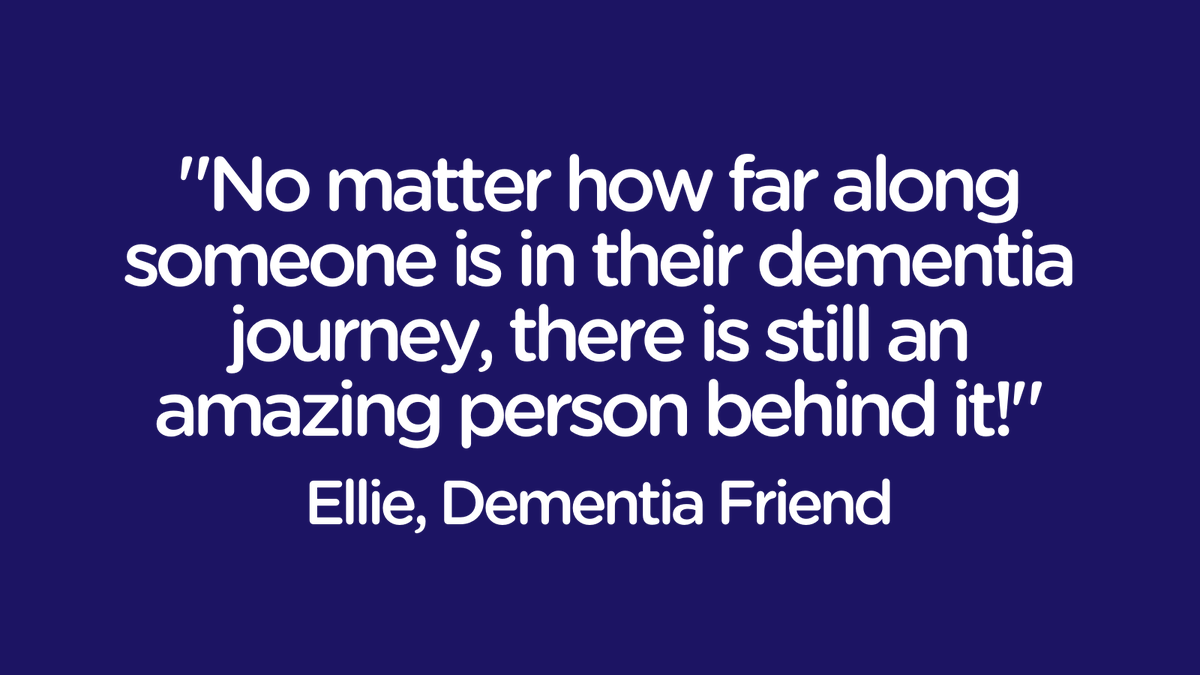 Dementia Friend Ellie told us: “So many people are not educated enough on dementia and often see the person as their condition. There is so much more behind the label society puts on individuals…those who have lived extraordinary lives!”