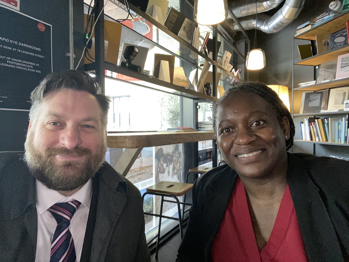 Myself and <a href="/MChivima/">Martha Stewart (Chivima) RN, MEd, FHEA</a> representing <a href="/MyBCU/">Birmingham City University</a> &amp; <a href="/BCU_PostQual/">BCU Post Qualifying</a> - presenting to the #SNTA judges for Best Education Provider (Post-Registration) category 👍👍👍