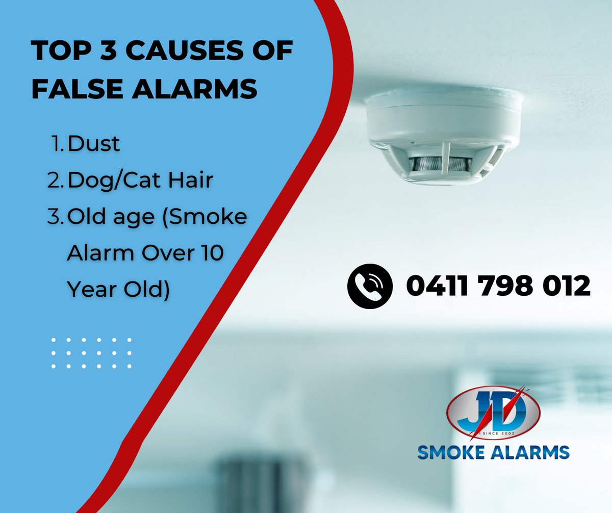 Facts about Smoke Alarms! Don't be startled awake at 2 a.m. by a false alarm! Make sure your alarms are in good working order and are less than ten years old!
JD Smoke Alarms right now to keep your family and home secure : 
 Call 0411 798 012 
Website: jdsmokealarms.com.au