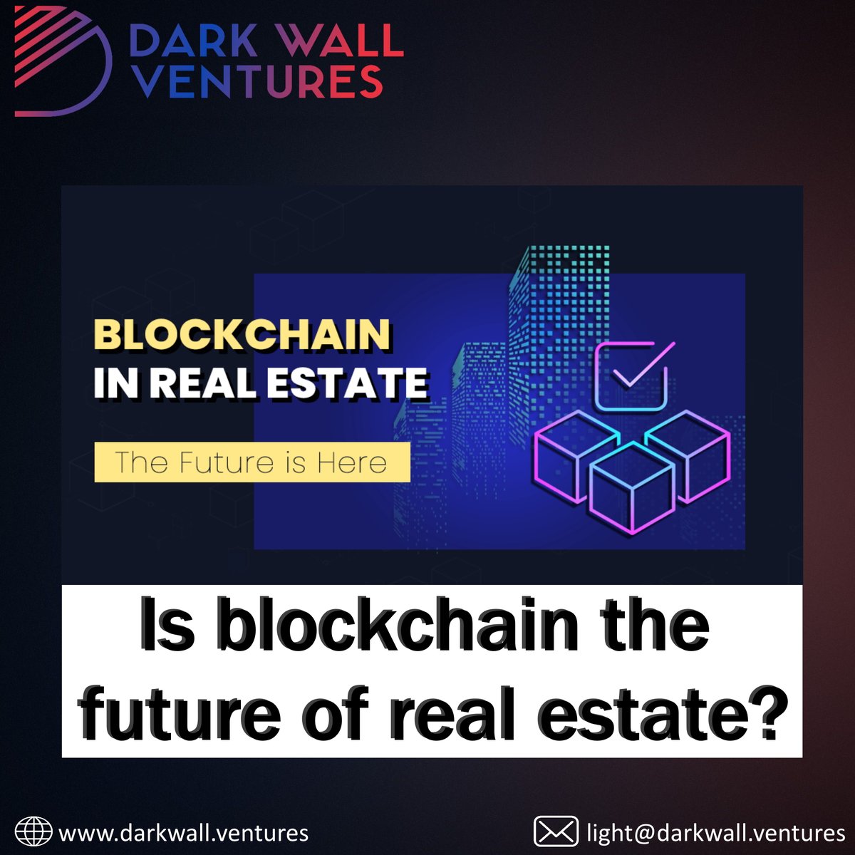 If you’re not familiar with blockchain technology, you may be missing out on a substantial piece of business as it is set to disrupt practically every industry and has already entered the real estate arena. inman.com/2022/04/13/inm… #Realestate #blockchain #DWV #blockchainews