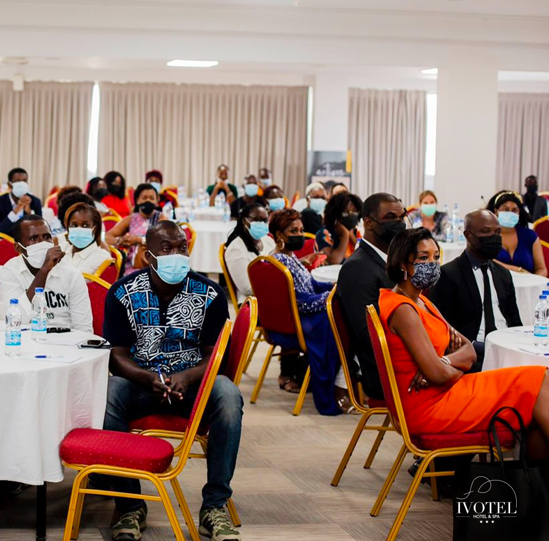 IvotelAbidjan's tweet photo. Dans l'organisation de vos évènements, profitez de l'expérience de nos équipes que ce soit pour une seule journée ou pour une durée prolongée. 
INFOS ET RÉSERVATIONS :
27 20 25 66 66  |  ivotel@ivotel.com.  
#Ivotelhoteletspa #hotel #Abidjan #CIV #Formation #Séminaire #Conférence https://t.co/nU6SlNdCld