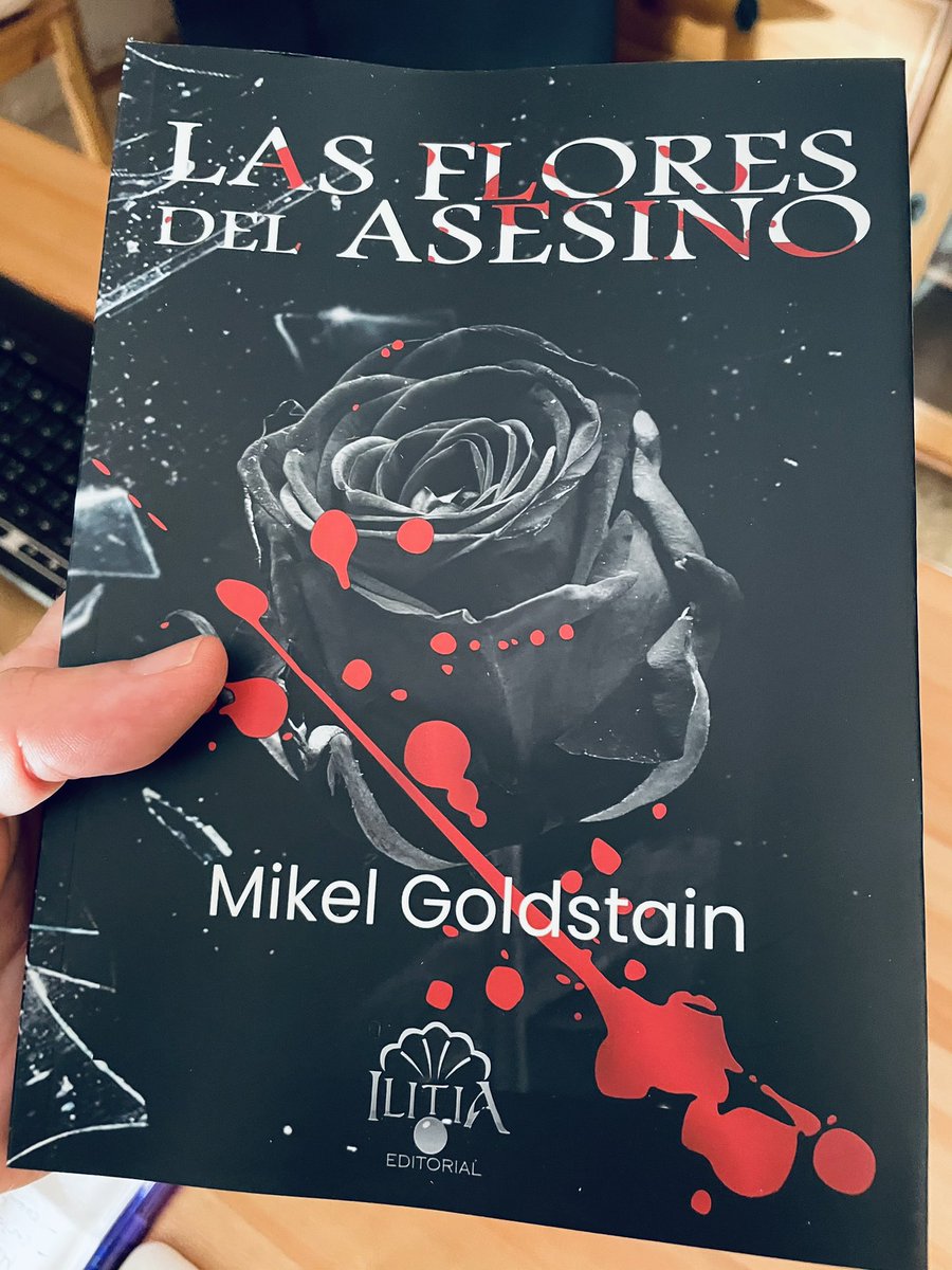 Diseño de cubierta de Las Flores del Asesino de Mikel Goldstain #diseñoportadaslibros