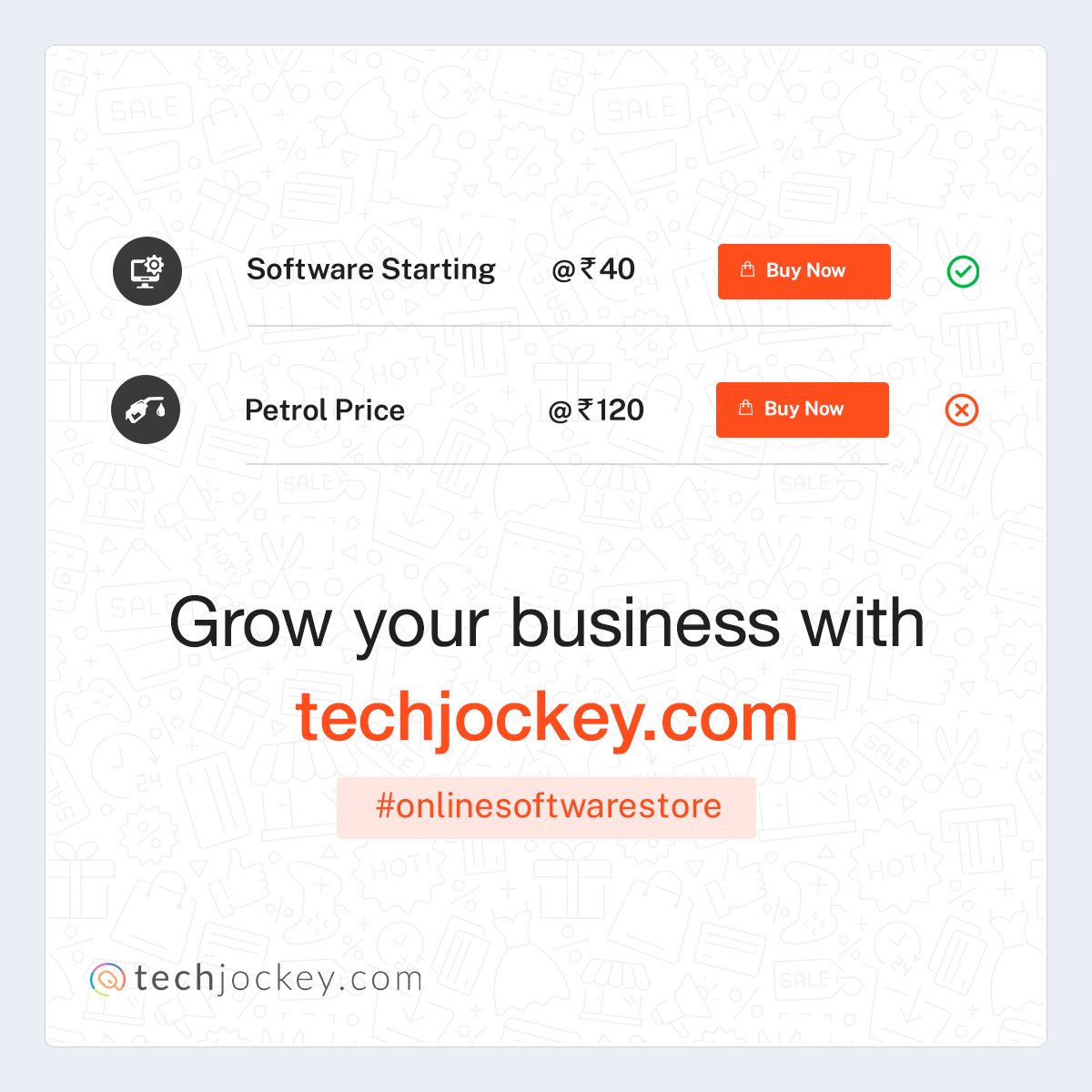 TechJockeys's tweet photo. As petrol runs a vehicle, software runs a business.
And @TechJockeys provides software as low as starting @ Rs.40 only.
Visit- https://t.co/19VIrAyjyC
#software #business #PetrolPrices #softwaresolution #SMBs #softwarekasearchengine #onlinesoftwarestore #ecommerce https://t.co/SYDmic3JP1