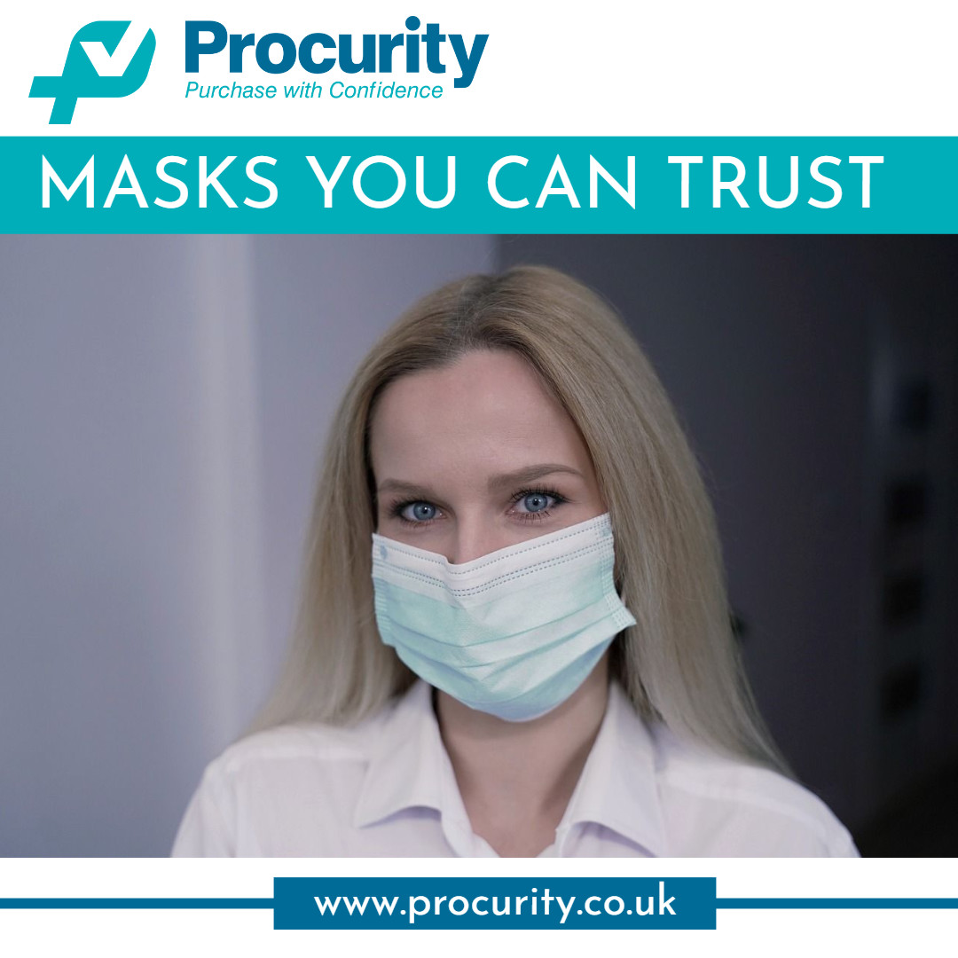 Procurity1's tweet image. You can trust that Procurity face masks have been checked for quality as we only sell masks that we have checked ourselves. Shop our range 👉 procurity.co.uk #masks #wearamask #safetyfirst #staysafe #coronavirus