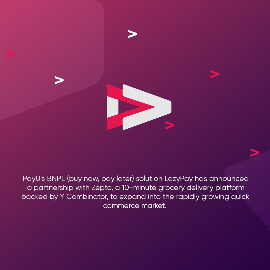 startuphrkit's tweet photo. The 'Buy Now Pay Later' service of Lazypay flourishes as they join forces with Zepto...
 #lazypay #BuyNowPayLater  #paymentmethod #payment #lazypaywallet #paylater #creditlimit #startupessentialkit https://t.co/T5cslmJyCm
