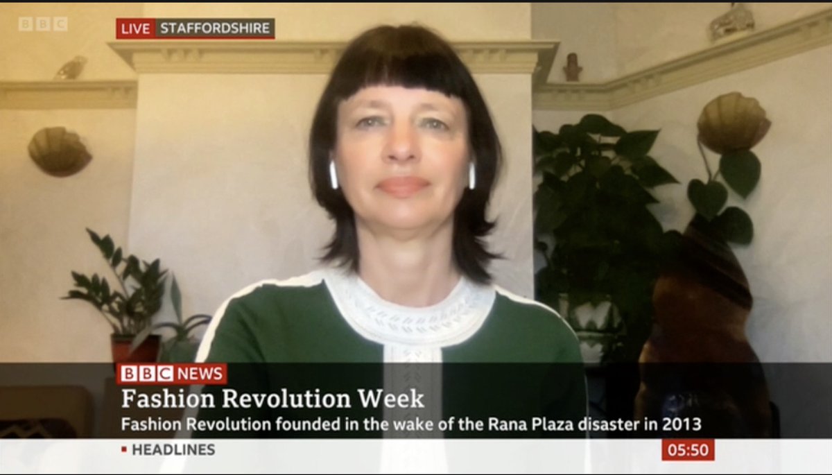 You can catch my interview with <a href="/samanthaTVnews/">Samantha Simmonds</a> on <a href="/BBCNews/">BBC News (UK)</a> this morning at 5.50am here: bbc.co.uk/iplayer/episod… #FashionRevolutionWeek #whomademyclothes #whatsinmyclothes