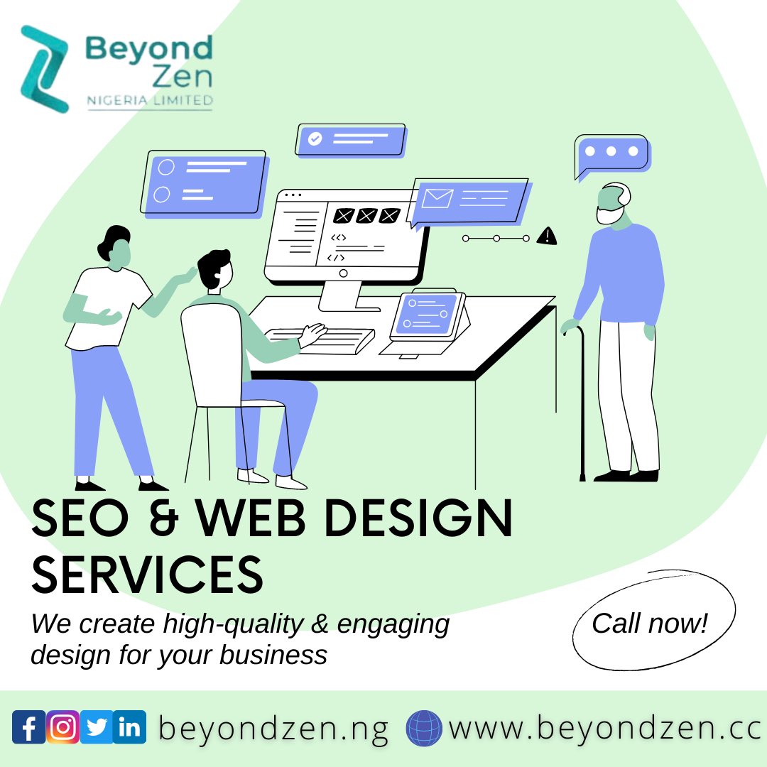 Your website is one of the main voices for your business. 
Beyondzen is well equipped to take your website from what it is to what it should be to better attract and engage more customers. 

Contact us today.
#beyondzennigerialtd #beyondzenng #exceedingyourexpectations #branding