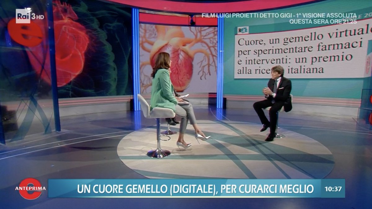 GSSI_LAQUILA's tweet photo. Nella scorsa puntata di ElisirTV su Rai3 si è parlato del progetto #CARDIOTRIALS coordinato dal nostro ricercatore Francesco Viola e vincitore di un ERC Starting Grant.
#press #gssiaq https://t.co/yVG54Z46Iy