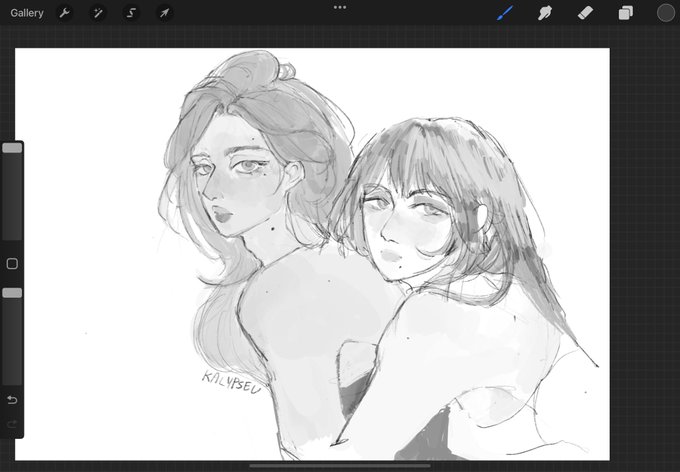been experimenting w sketching styles latelyyy 