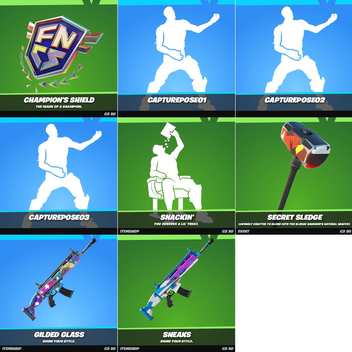 New Emotes, Pickaxes, Emojis and Wraps