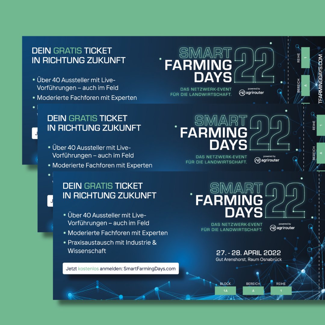 🎟️ Schon dein exklusives Ticket gebucht?

👉 Hier kannst du dein kostenloses Ticket buchen: smartfarmingdays.com