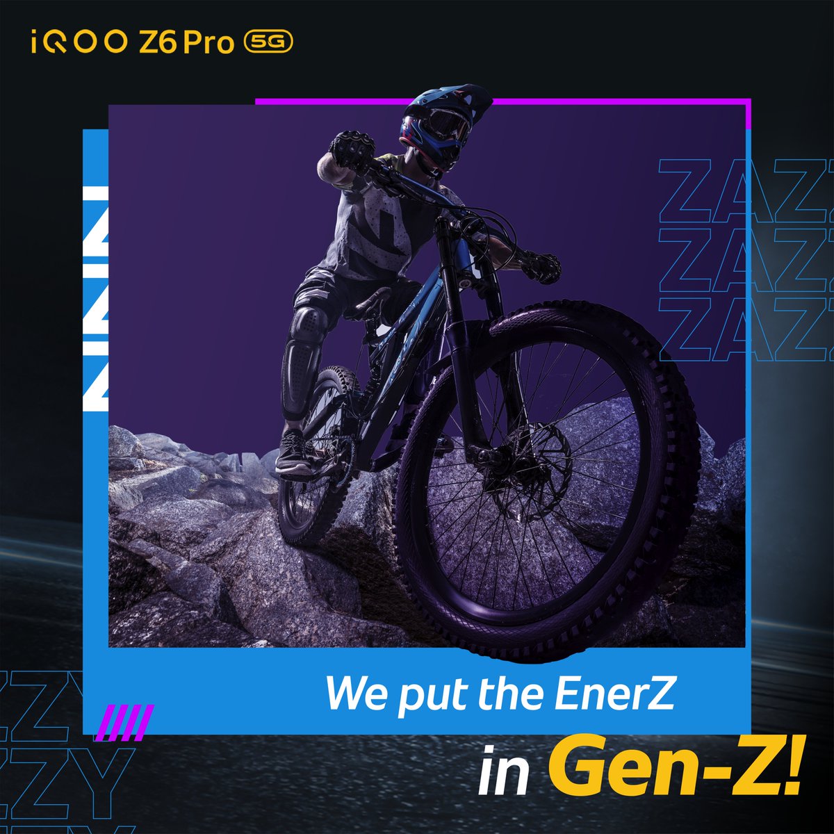 nipunmarya's tweet photo. #iQOOZ6Pro X Gen Z’s real vibe ♥️! With Snapdragon 778 5G and 66W FlashCharge, we are all set to unveil the #FullyLoaded device. Are you ready? Launching on 27th April, 2022. #iQOO #LevelZUp https://t.co/c5xeGc9XPN