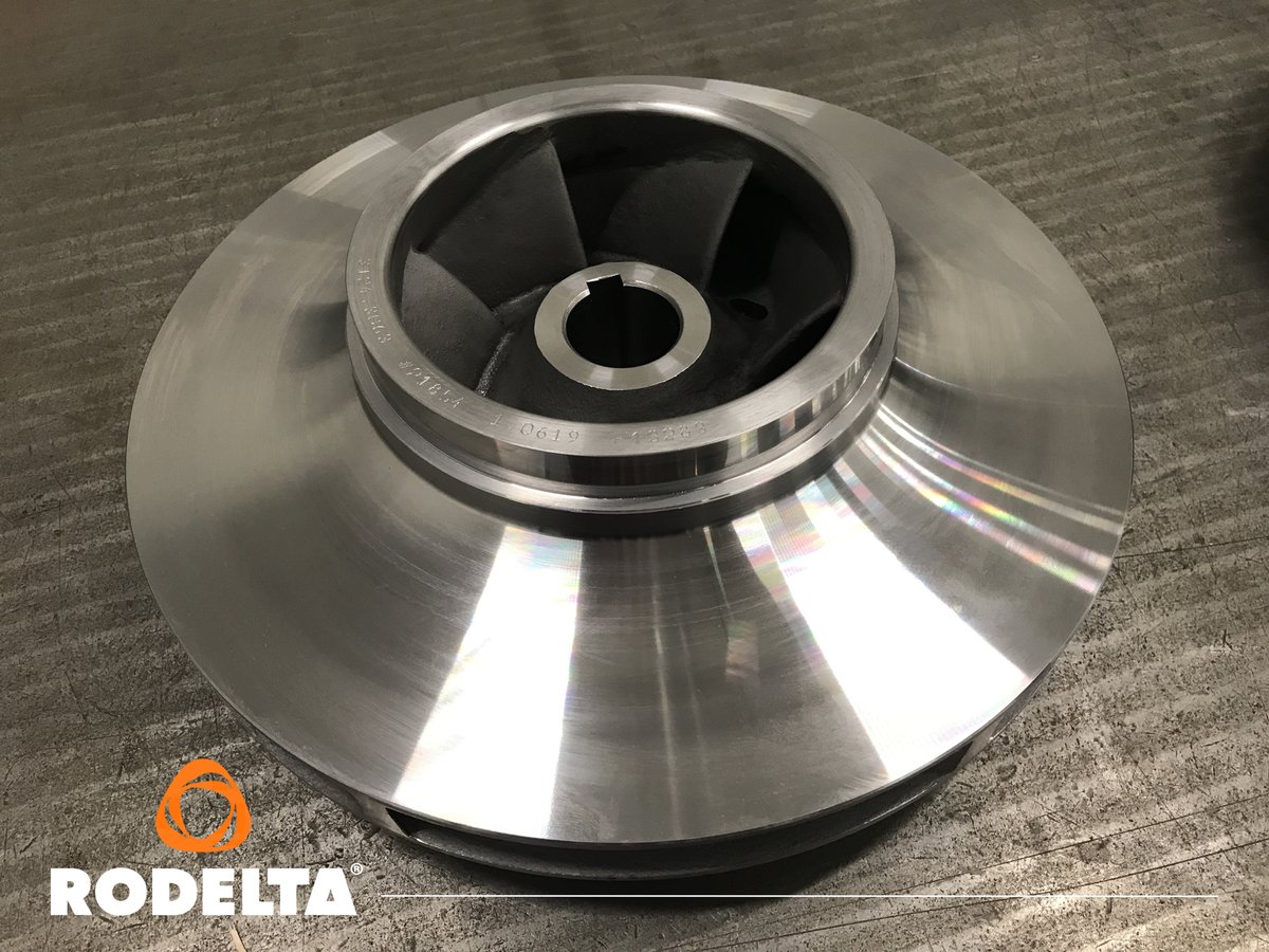 An EN 1.0619 carbon steel impeller for use in a Rodelta product. The impeller is the heart of the pumps and a good casting is of great importance for optimum pump performance. Rodelta pays a great deal of attention to optimum quality and design. (#Impeller, #diffuser combination) https://t.co/QmjVufbfb1