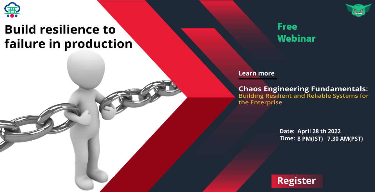 Vir_PlayGround's tweet photo. Build resilience in production using chaos engineering in your organization. Join free webinar on Chaos Engineering Fundamentals with Kyle &amp; @niladrimc  on 28 April 22 at 8PM(IST)- https://t.co/DgehAHoAqs 
#gremlin #chaosengineering #devops #devsecops #sitereliabilityengineering https://t.co/l9ACOnOBf7
