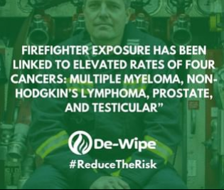 Reduce the risk of occupational cancer with De-Wipe.
dewipe.com

#decontamination #de-wipe #safety #healthandsafety #reducetherisk #firefighter #fireandrescue #health