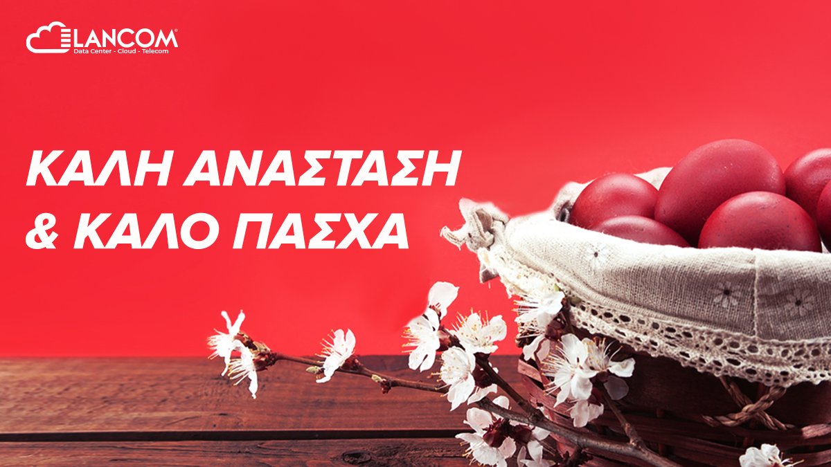 lancomgr's tweet photo. 👉Happy Easter to all of you from Lancom team!
We hope your heart gets filled with hope, love, and great moments.

Blessings to you and your family!
#lancomltd #cloudprovider #datacenter #greekeaster #easter https://t.co/4x29R2tHcf