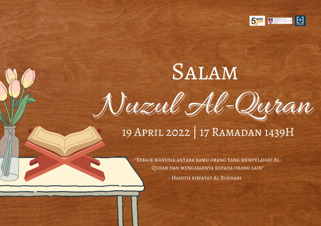 bosuitmofficial's tweet photo. Salam Nuzul Al-Quran diucapkan dari BOS🤍

#BOS #Broadcasting #UiTMShahAlam https://t.co/I3GAt4fZbX