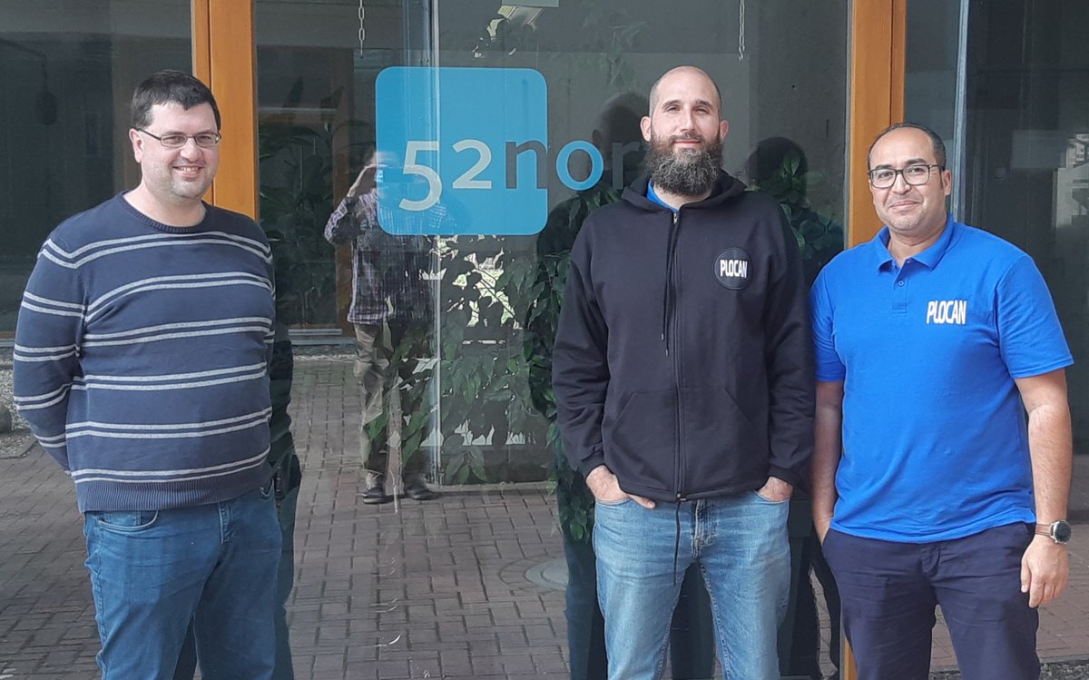FiveTwoN's tweet photo. So happy Rubén Marrero and Mustapha Maarouf from @plocan could visit us last week! We showed them the ins and outs of #SensorWeb technologies and let them do their own hands-on experiments. We look forward to working together in the near future. https://t.co/o2hDsnoD8P