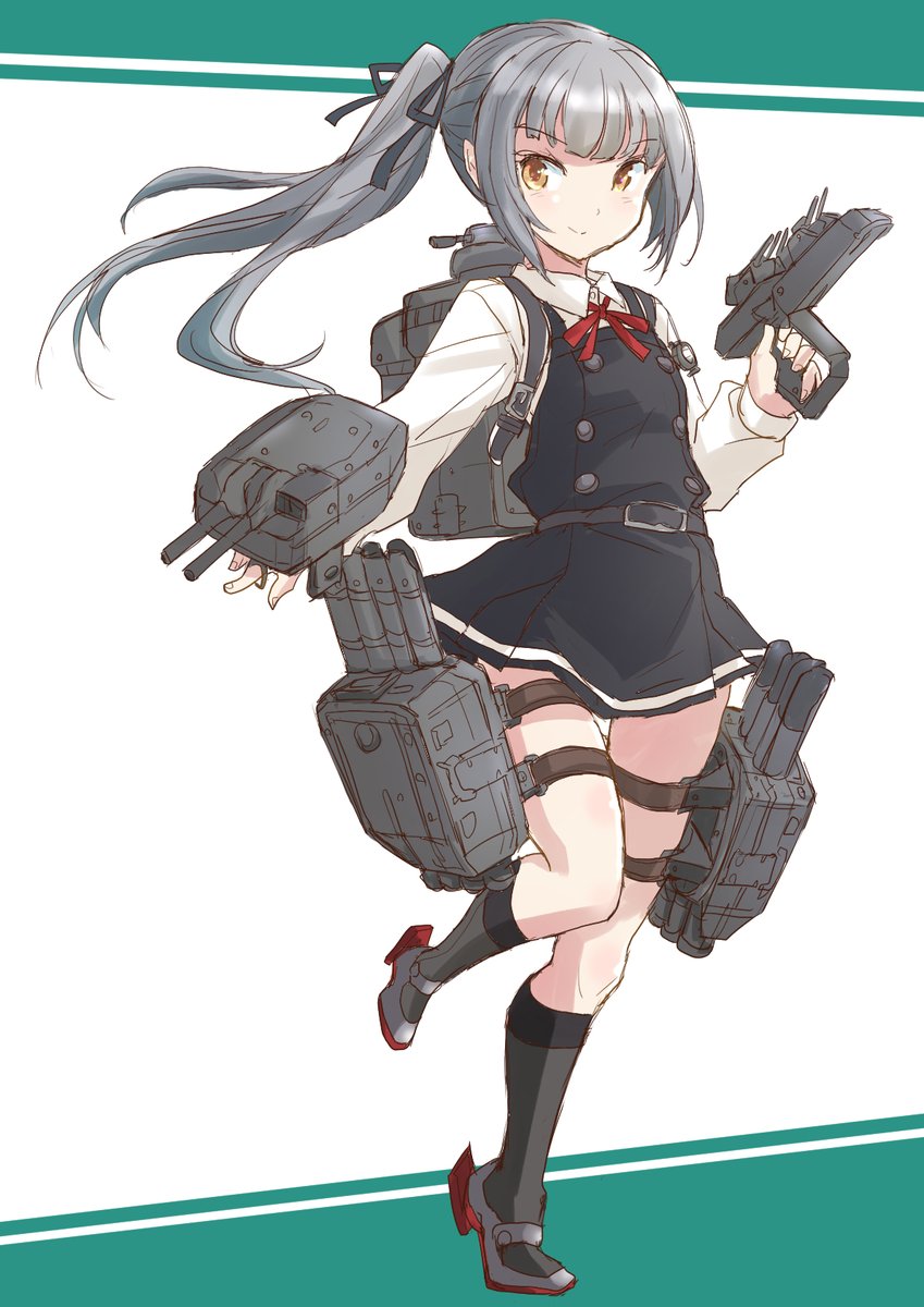 霞(艦隊これくしょん) ,霞改二 「霞ちゃん描きました
結構久しぶりかも?
やはり霞ちゃんは最高です! 」|ふじのイラスト