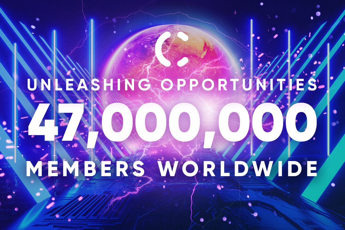 c1_no1's tweet photo. 47.000.000 Members around the world – and counting!

Crowd1 has reached yet another milestone in our record-breaking journey to 100 million Members and beyond! All over the world, more and more people are unleashing opportunities with Crowd1!
----
#Crowd1 #UnleashingOpportunities https://t.co/PDVTmMyy5E