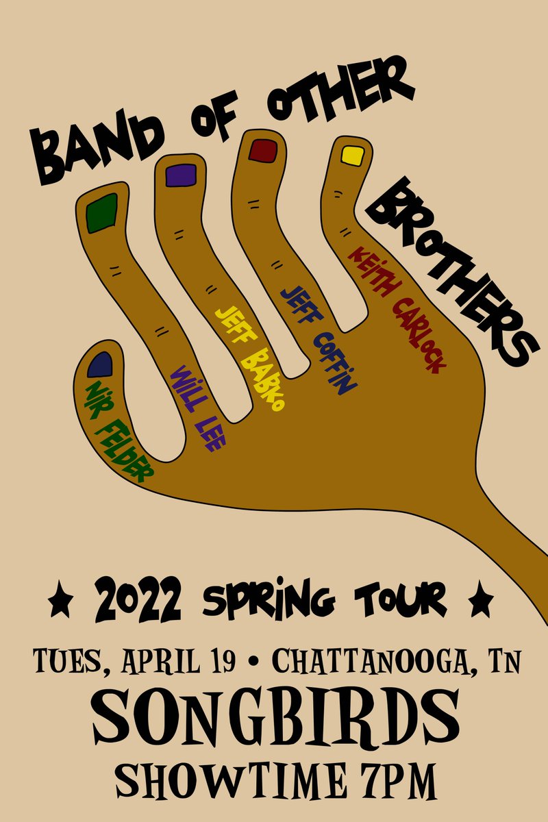 SHOW Nº 1 IS TONIGHT, April 19th! The Band Of Other Brothers is hitting the stage at 7PM in Chattanooga, TN. See you later!

Tickets: seetickets.us/event/Band-of-…

Listen to "Look Up!": earup.fanlink.to/lookup 

<a href="/thesaxloft/">The Sax Loft</a> <a href="/YamahaMusicUSA/">Yamaha Music USA</a> <a href="/davematthewsbnd/">Dave Matthews Band</a> @JeffCoffinMusic